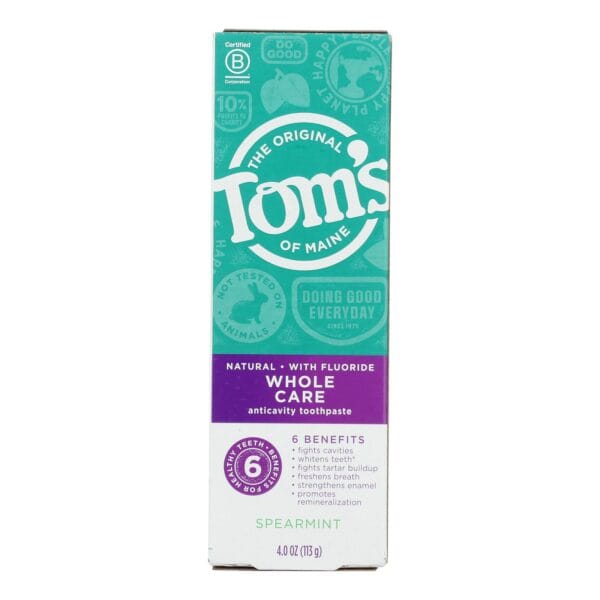 Tom's Of Maine - Tp Whole Care Sprmnt Fluor - Case of 6 - 4 OZ - Image 2