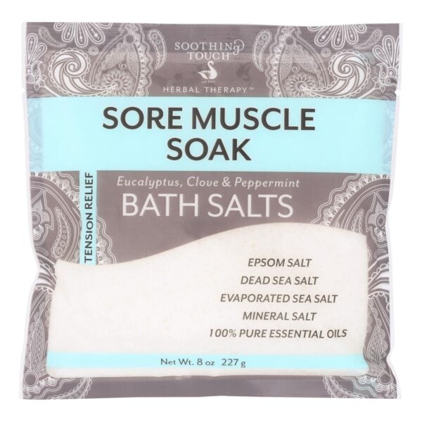 Soothing Touch Bath Salts - Muscle Soak - Case of 6 - 8 oz - Image 2