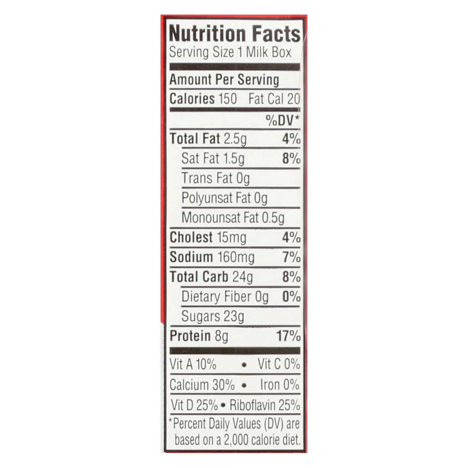 Horizon Organic Dairy Low-fat Milk - Strawberry - Case of 3 - 8 Fl oz. - Image 3