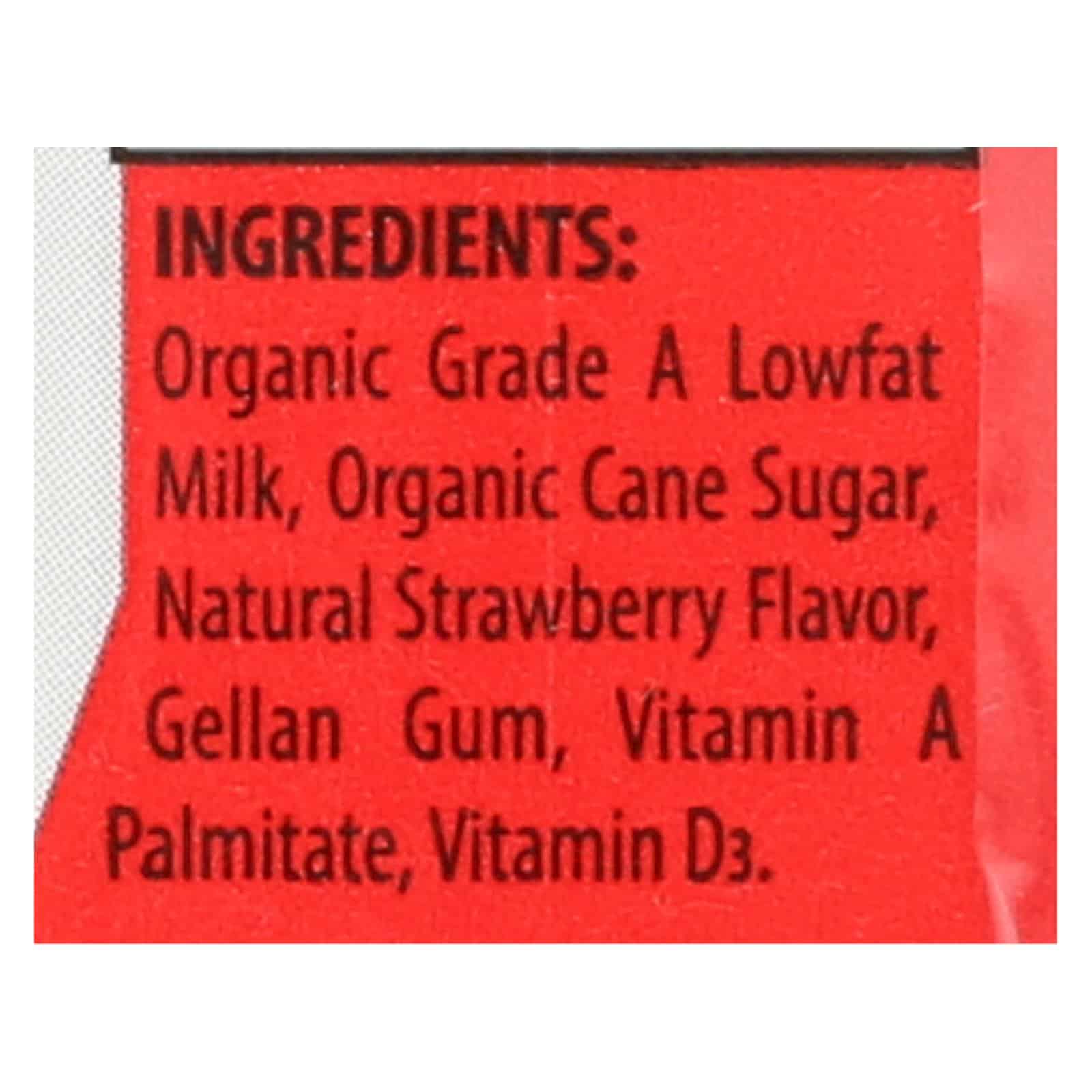 Horizon Organic Dairy Low-fat Milk - Strawberry - Case of 3 - 8 Fl oz.