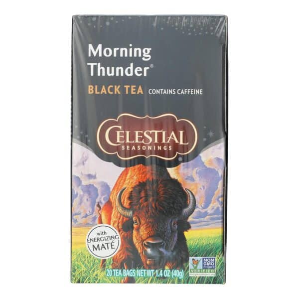 Celestial Seasonings Morning Thunder - 20 Tea Bags - Case of 6 - Image 2