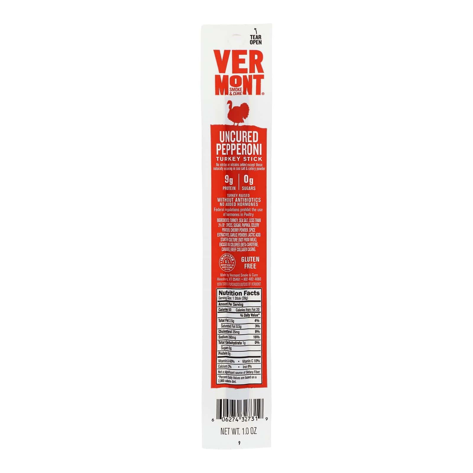 Vermont Smoke And Cure RealSticks - Turkey Pepperoni - 1 oz - Case of 24 - Image 3