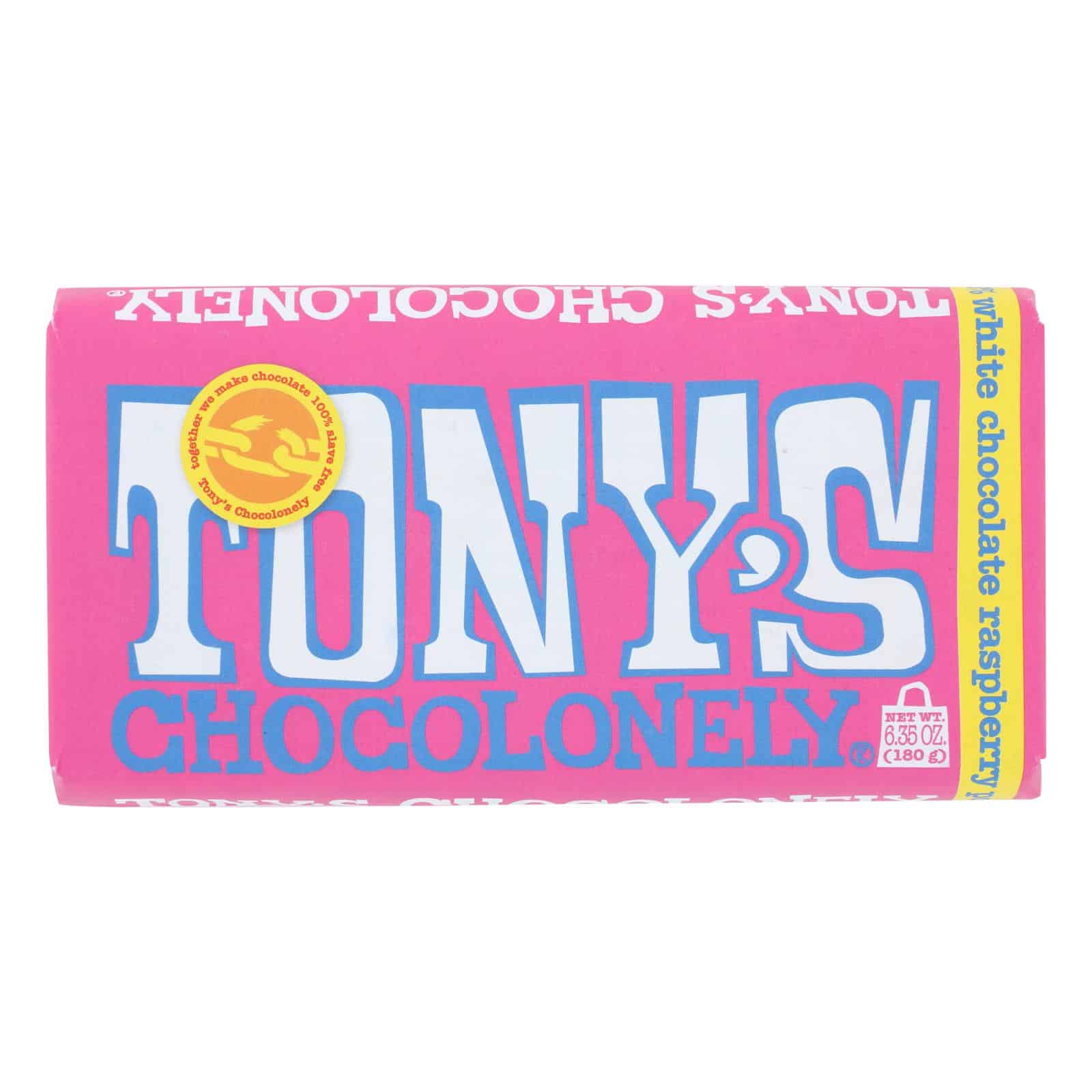 Tony's Chocolonely - Bar White Chocolate Raspberry Pop - Case of 15 - 6.35 OZ - Image 2