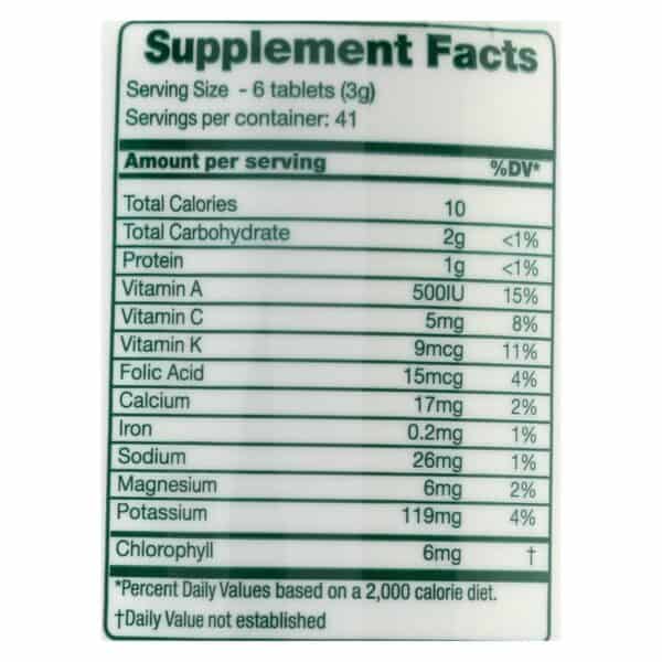 Green Foods Dr Hagiwara Green Magma Barley Grass Juice Powder - 250 Tablets - Image 3