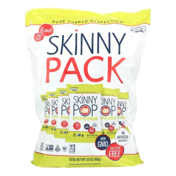 Skinnypop Popcorn 100 Calorie Popcorn Bags - Case of 10 - 0.65 oz. - Image 3