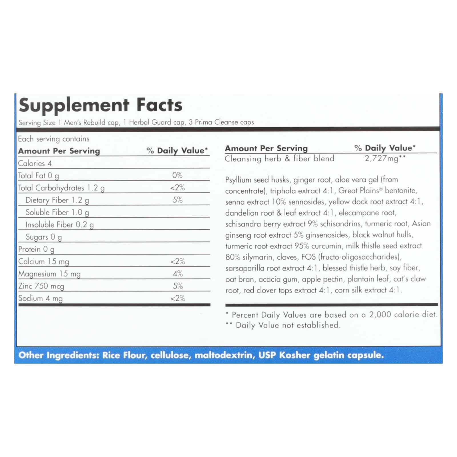 Yerba Prima Men's Rebuild Internal Cleansing - 1 Kit - Image 2