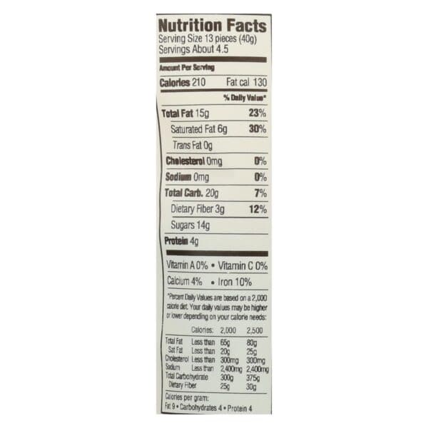 Woodstock Organic Dark Chocolate Almonds - Case of 8 - 6.5 OZ - Image 3