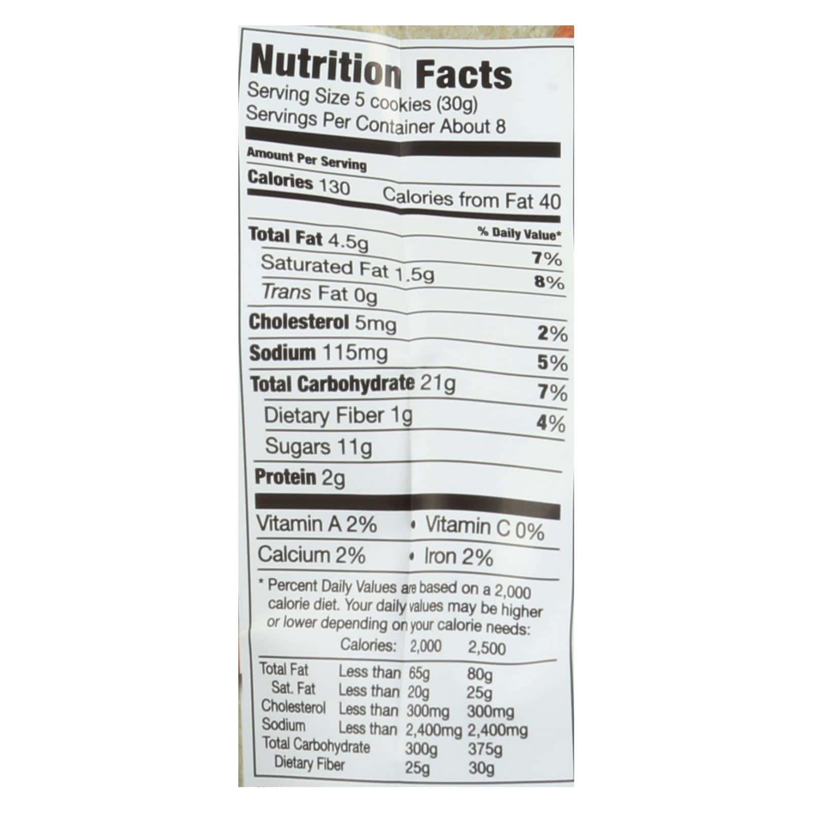 Mi-Del's Gluten-Free Chocolate Chip Crunchy Cookies - Case of 8 - 8 OZ - Image 2