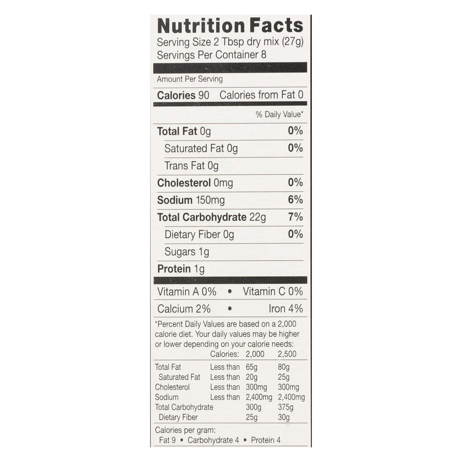 Chebe Bread Products - Bread Mix Original - Case of 8-7.5 oz