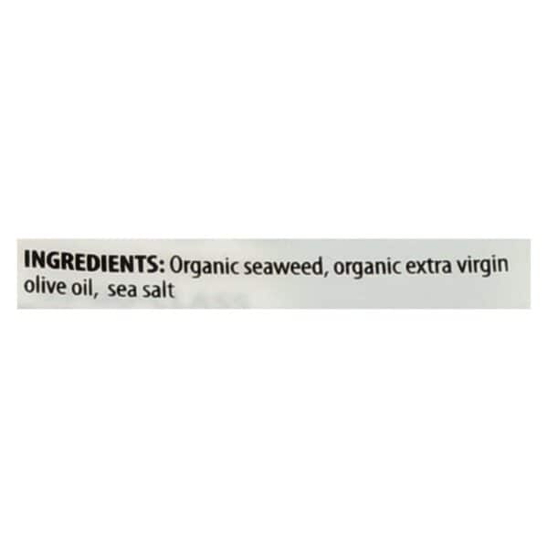 Seasnax Organic Seaweed Snack - Original - Case of 12 - 1.08 oz - Image 2
