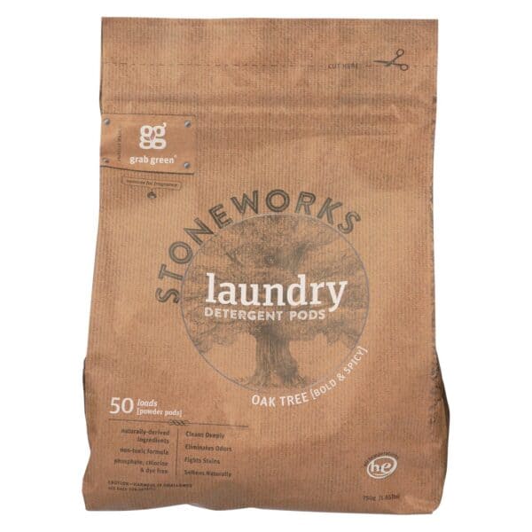 Stoneworks Laundry Detergent Pods - Oak Tree - Case of 6 - 50 count - Image 2