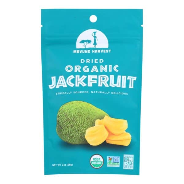 Mavuno Harvest Organic Dried Fruits - Jackfruit - Case of 6 - 2 oz. - Image 2