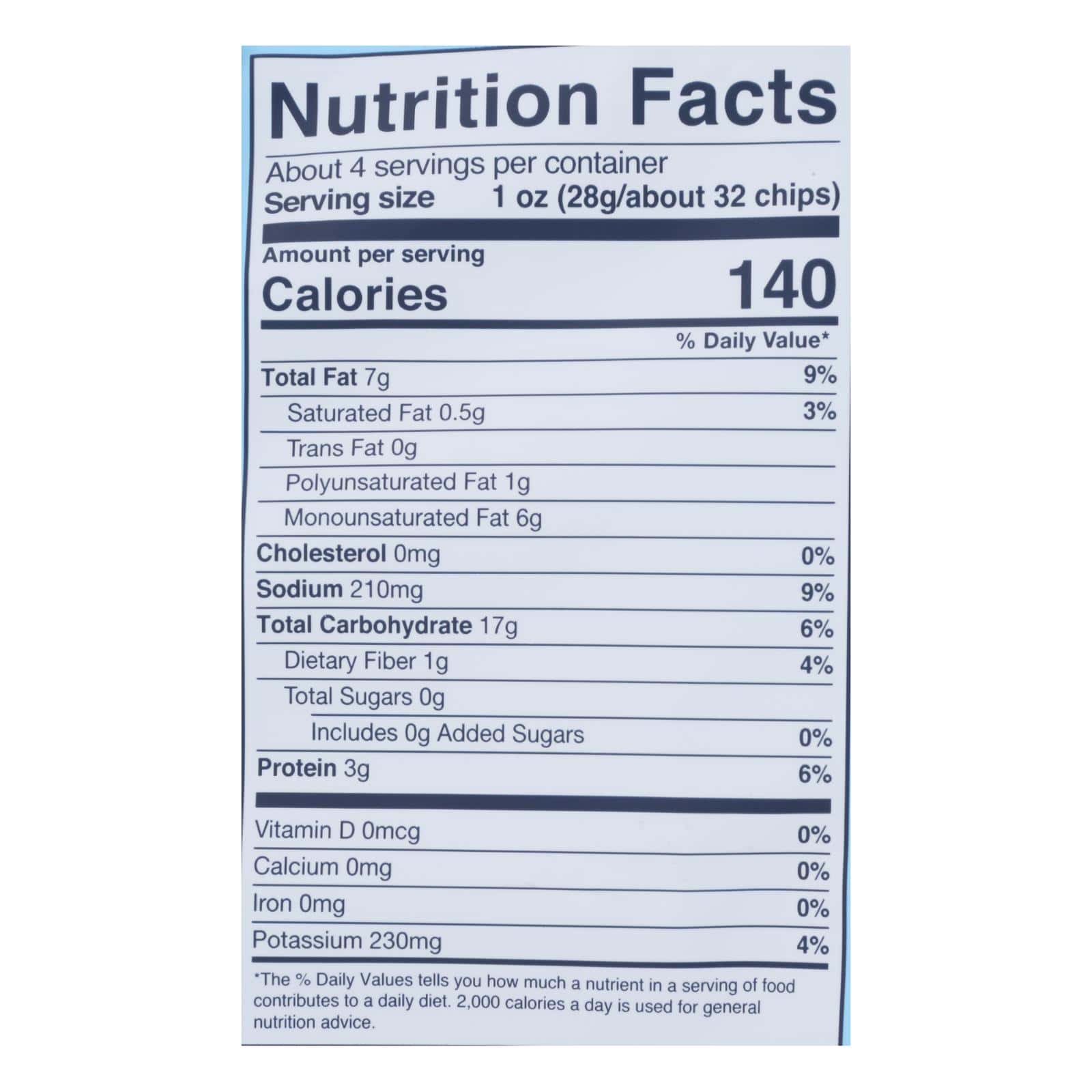 Simply 7 Lentil Chips - Sea Salt - Case of 12 - 4 oz. - Image 3