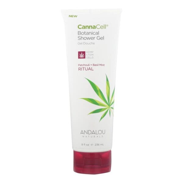 Andalou Naturals Shower Gel Patchouli + Basil Mint - 1 Each - 8 fl oz. - Image 2