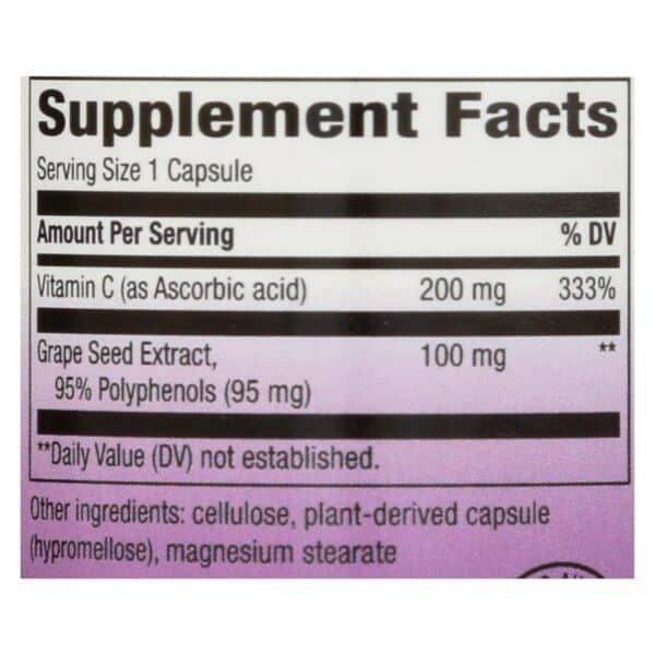Nature's Way - Grape Seed Standardized - 30 Capsules - Image 2