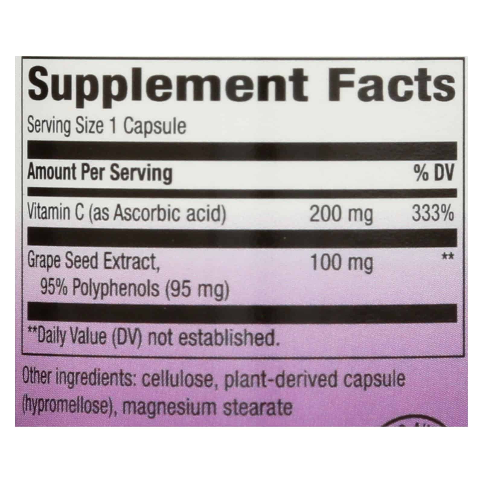 Nature's Way - Grape Seed Standardized - 30 Capsules - Image 2