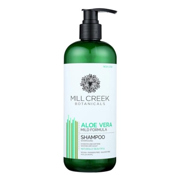 Mill Creek Botanicals Aloe Vera Shampoo Hydrates And  - 1 Each - 14 FZ - Image 2