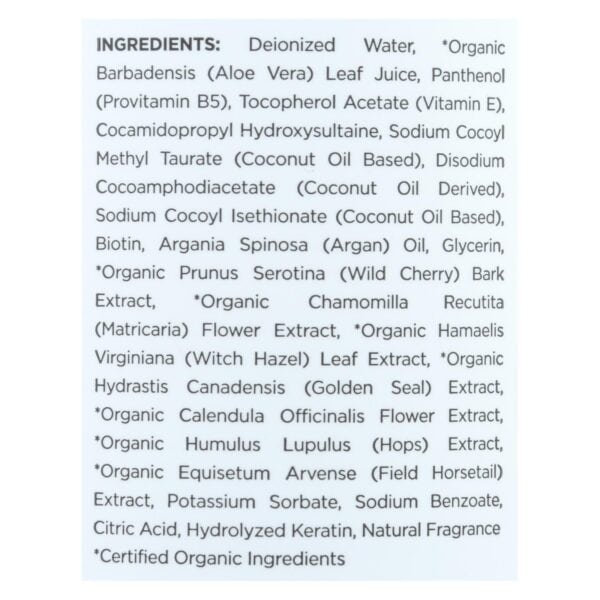 Mill Creek Botanicals Aloe Vera Shampoo Hydrates And  - 1 Each - 14 FZ