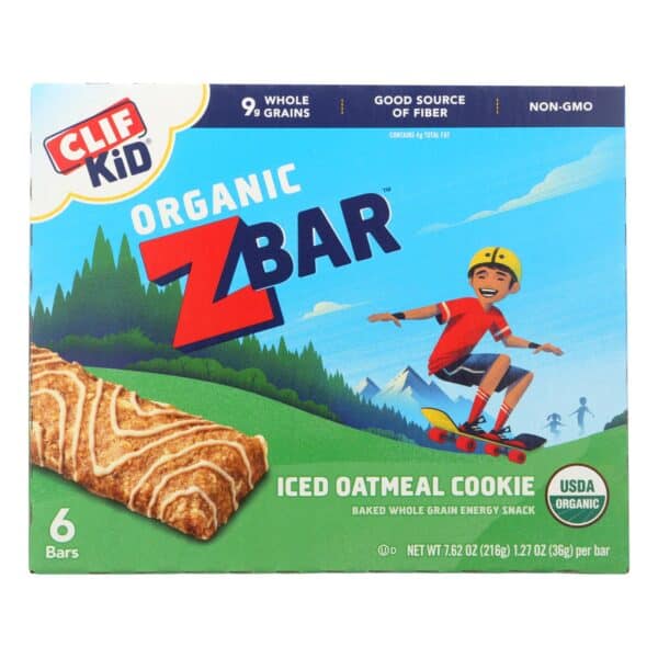 Clif Kid Zbar - Iced Oatmeal Cookie - Case of 9 - 7.62 oz - Image 3