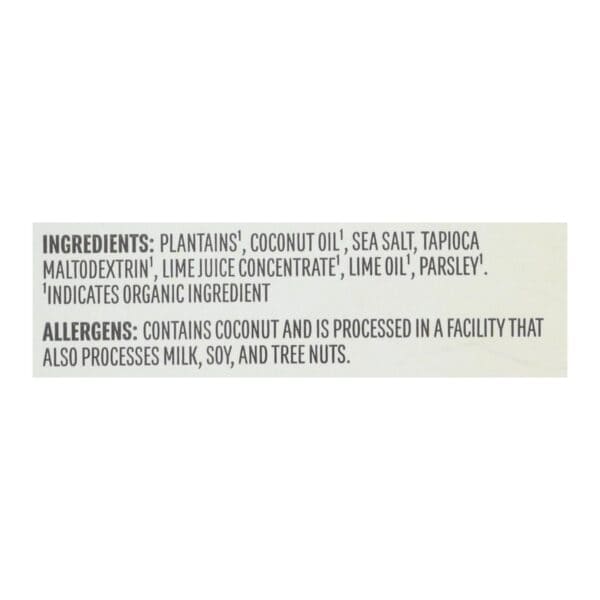 Barnana - Plantn Chips Acaplc Lme - Case of 6-2 OZ - Image 2