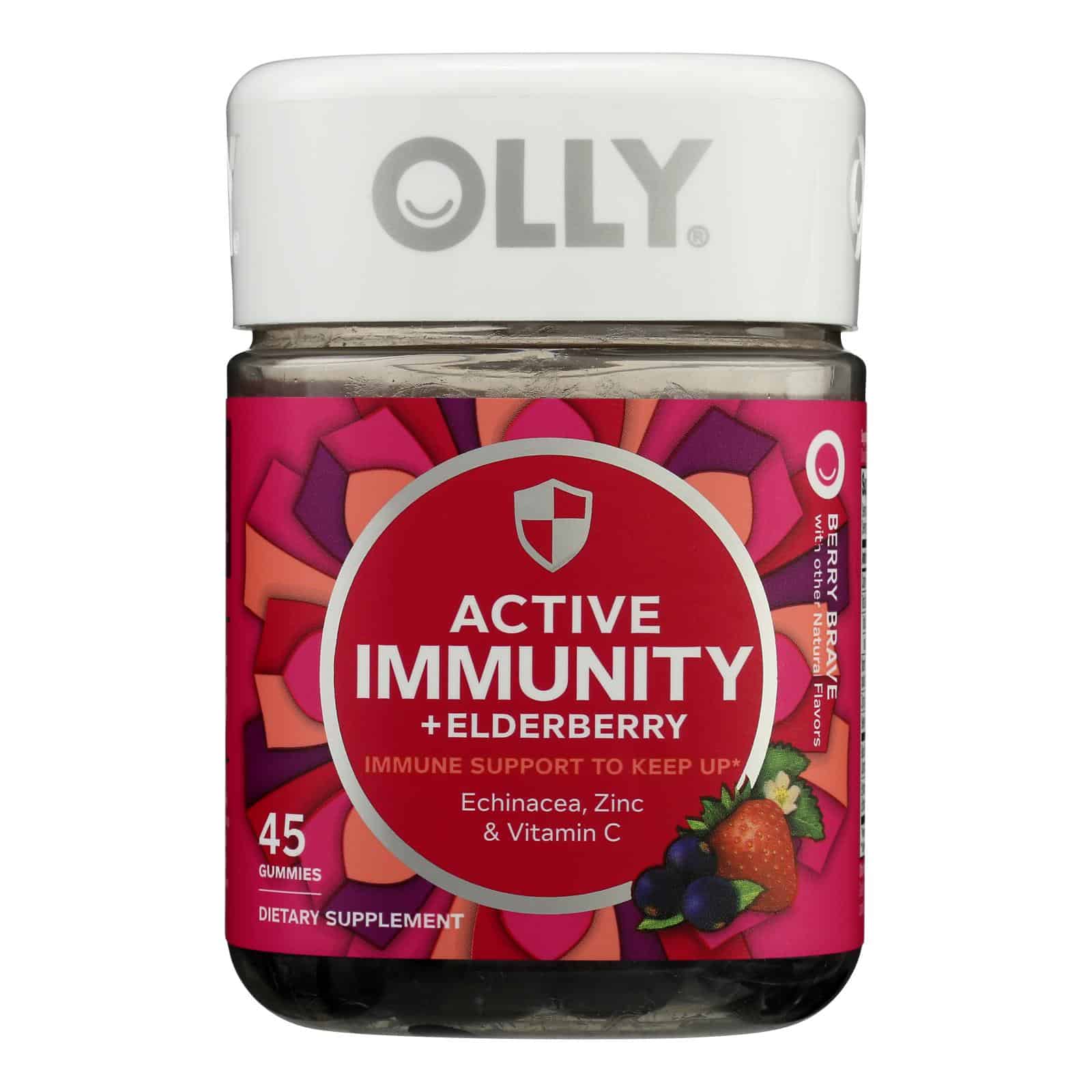 Olly - Supplement Active Immune Elderberry - Case of 3-45 Count - Image 2