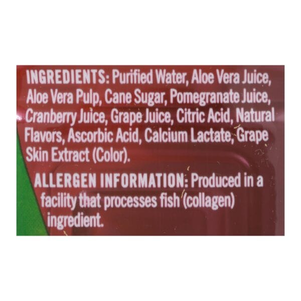 Alo Original Enrich Aloe Vera Juice Drink - Pomegranate and Cranberry - Case of 12 - 16.9 fl oz. - Image 3