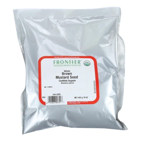 Frontier Herb Mustard Seed Organic Brown Whole - Single Bulk Item - 1LB - Image 2