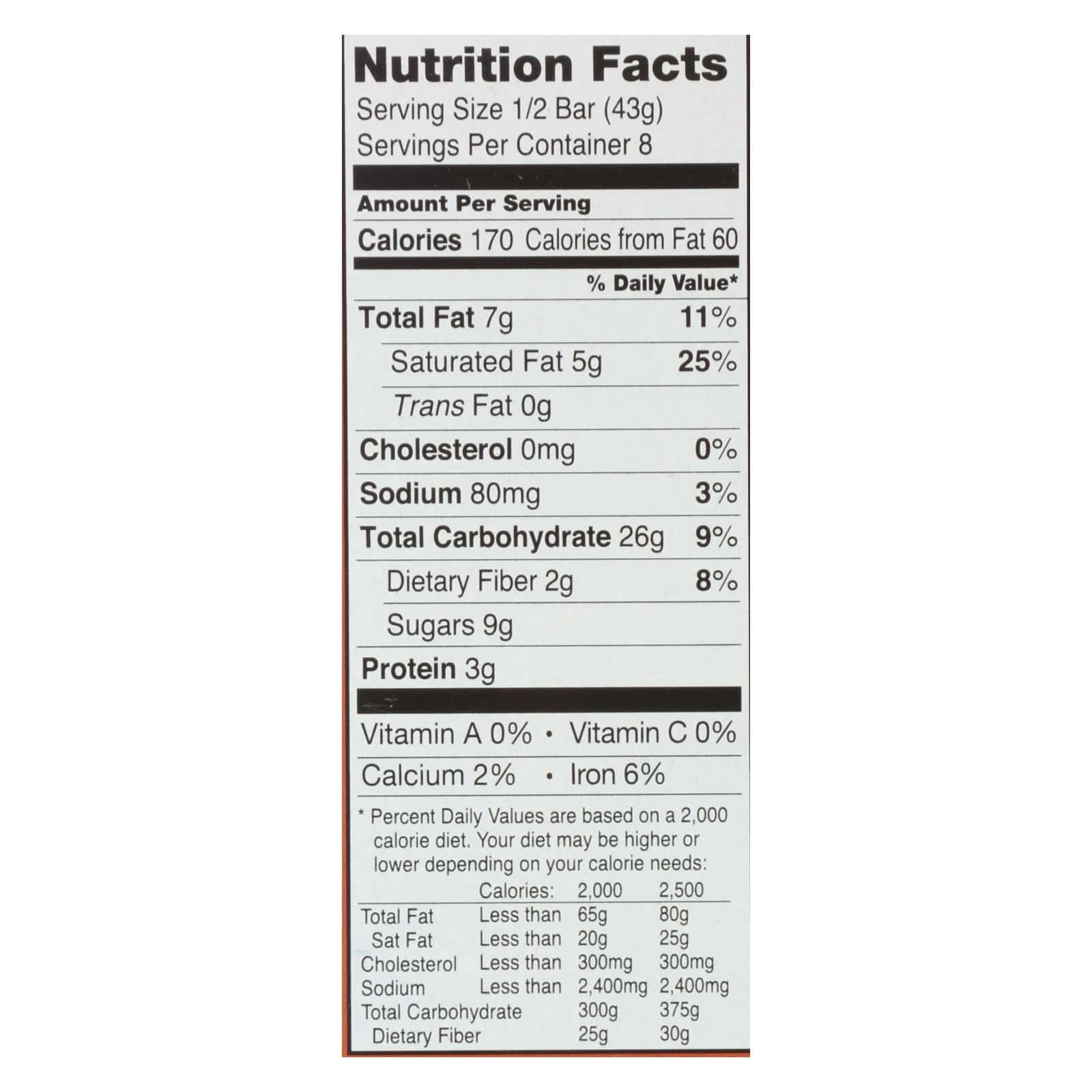 Bobo's Oat Bars - Oat Bar - Chocolate Chip - Case of 6 - 4 pk