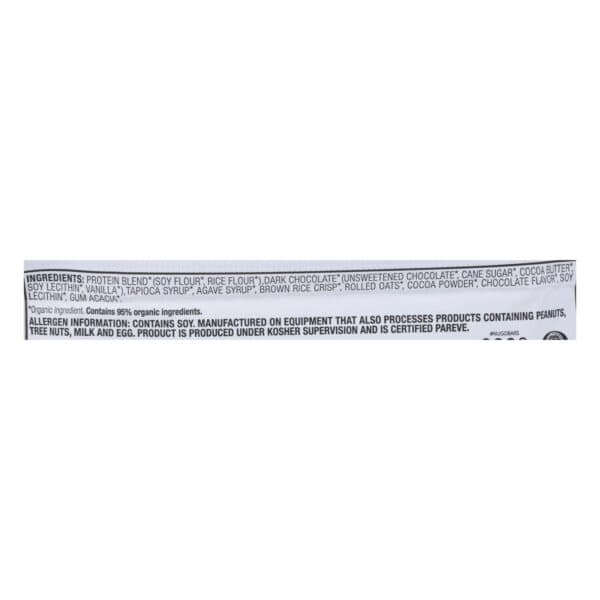 NuGo Nutrition Bar - Organic Double Dark Chocolate - 1.76 oz - Case of 12
