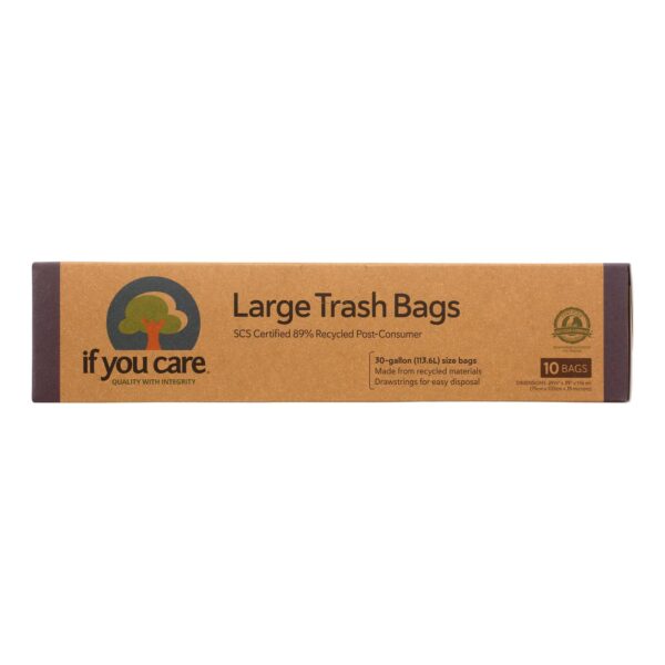 If You Care Trash Bags - Recycled - Case of 12 - 10 Count
