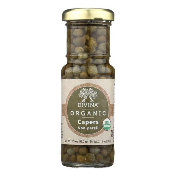 Divina Organic Capers - Case of 12 - 3.5 OZ - Image 2