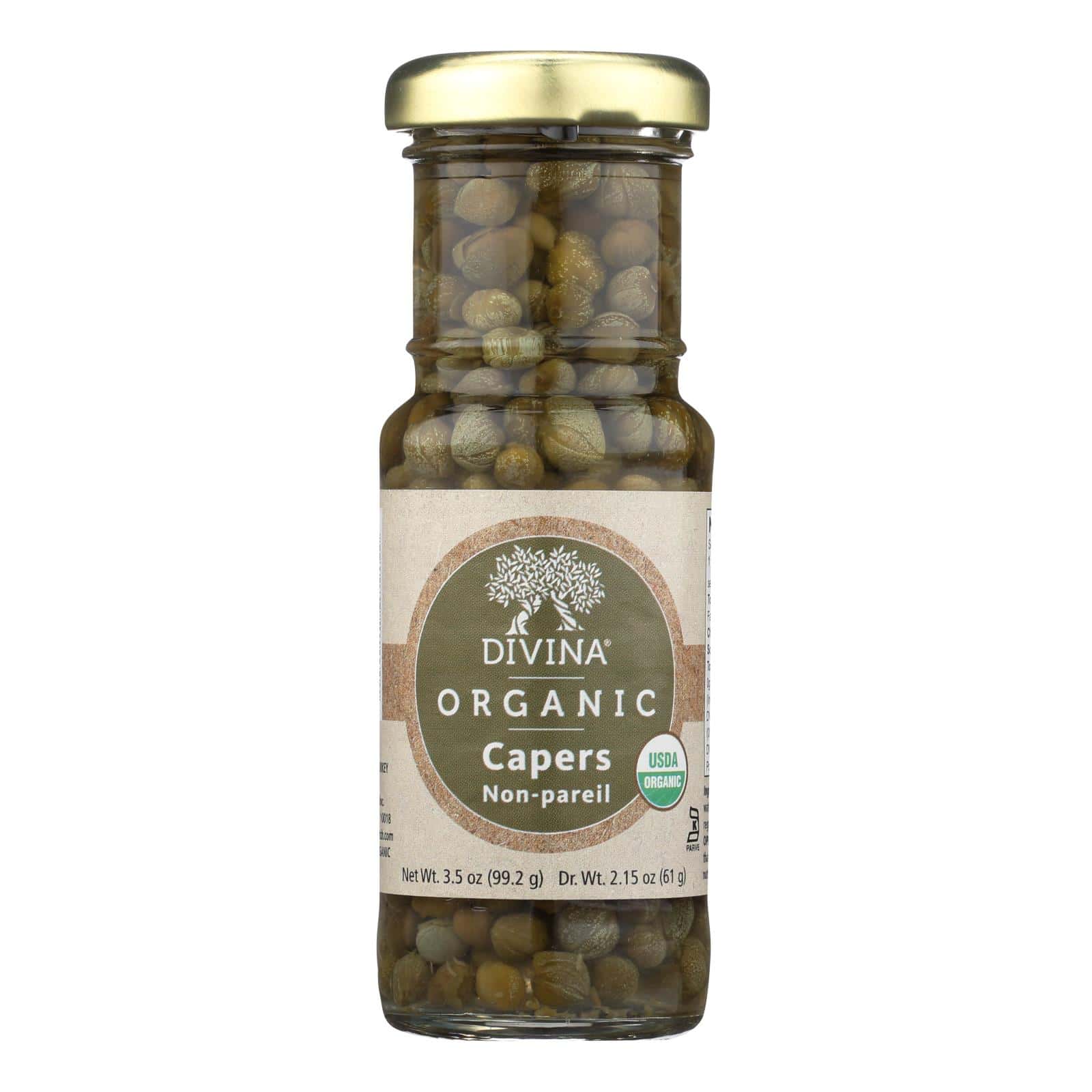 Divina Organic Capers - Case of 12 - 3.5 OZ - Image 2