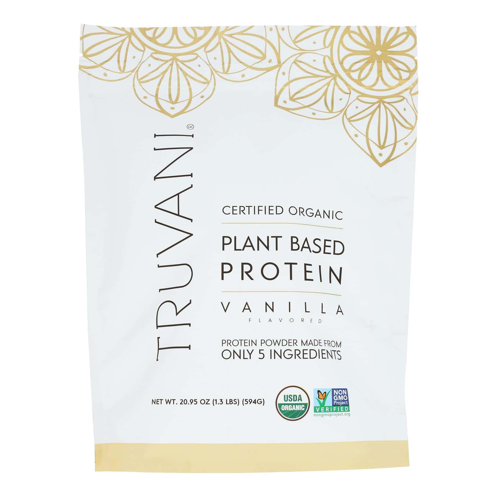 Truvani - Protein Powder Vanilla - 1 Each-20.95 OZ - Image 2