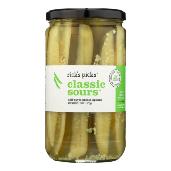 Rick's Picks Classic Sours Pickles - Case of 6 - 24 oz. - Image 2