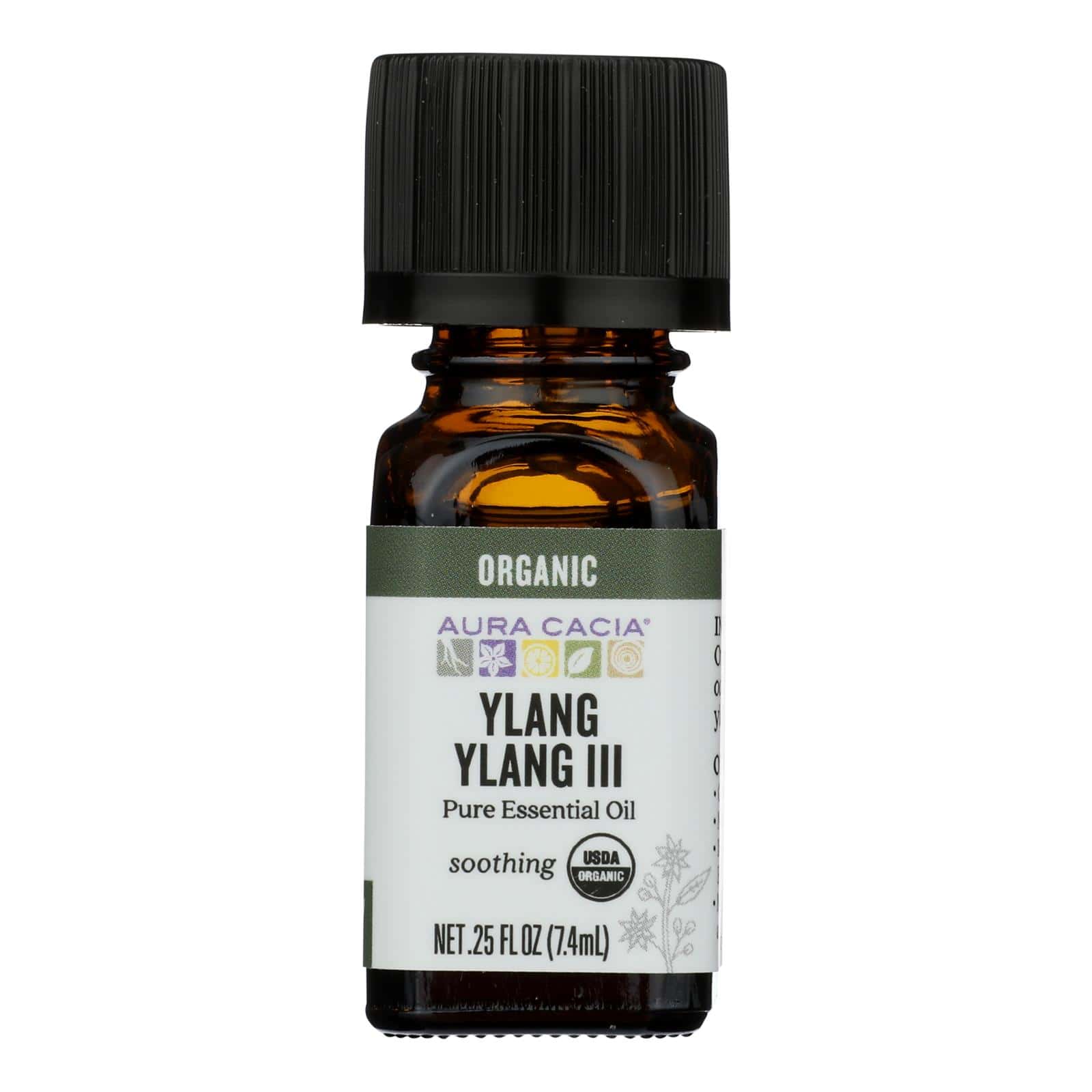 Aura Cacia - Organic Essential Oil - Ylang Ylang - .25 oz - Image 2