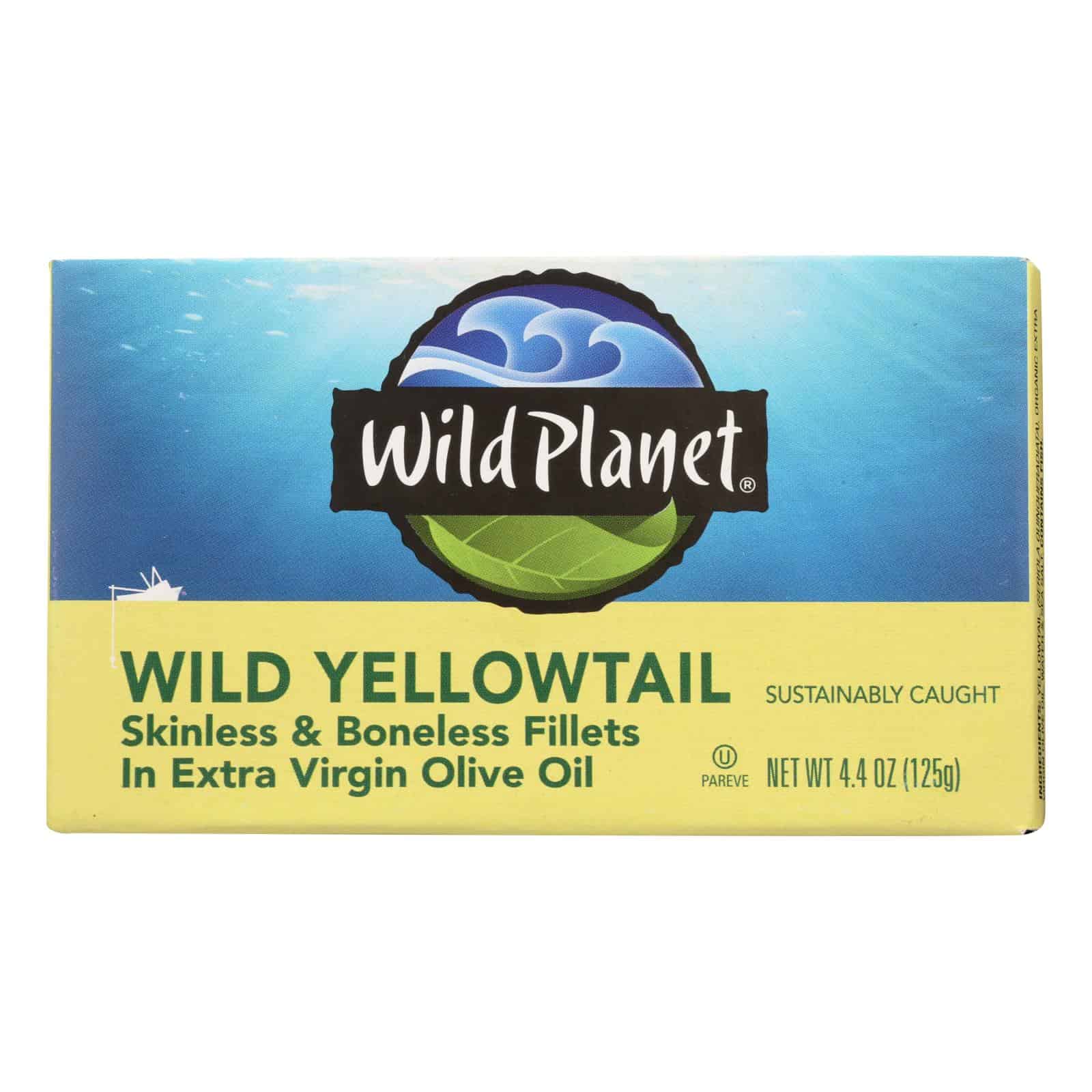 Wild Planet Wild Yellow Tail Fillets In Extra Virgin Olive Oil - Case of 12 - 4.375 oz. - Image 2