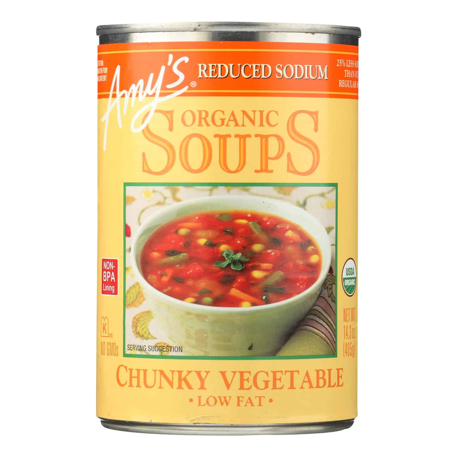 Amy's - Soup Organic Chunky Vegetable - Case Of 12 - 14.3 Oz - Image 3