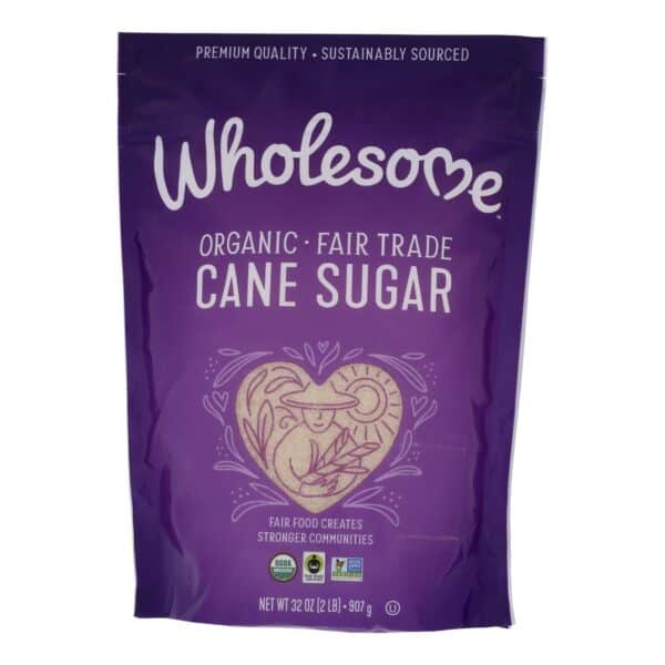 Wholesome Sweeteners Sugar - Organic - Cane - Fair Trade - 2 lb - case of 12 - Image 3