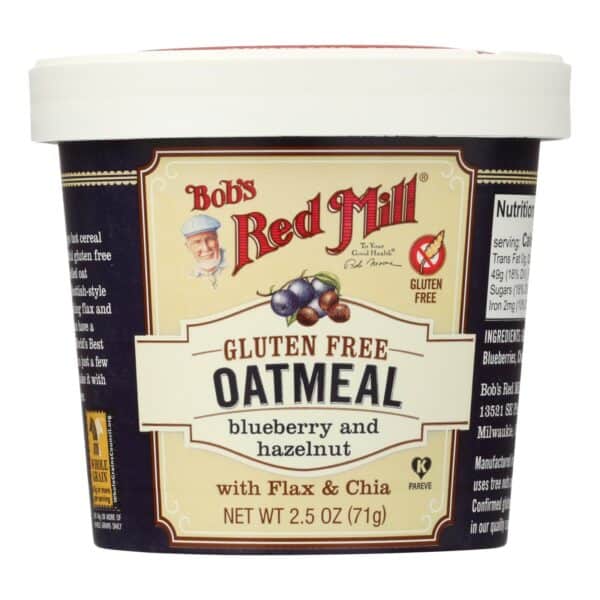 Bob's Red Mill - Gluten Free Oatmeal Cup Blueberry and Hazelnut - 2.5 oz - Case of 12 - Image 2