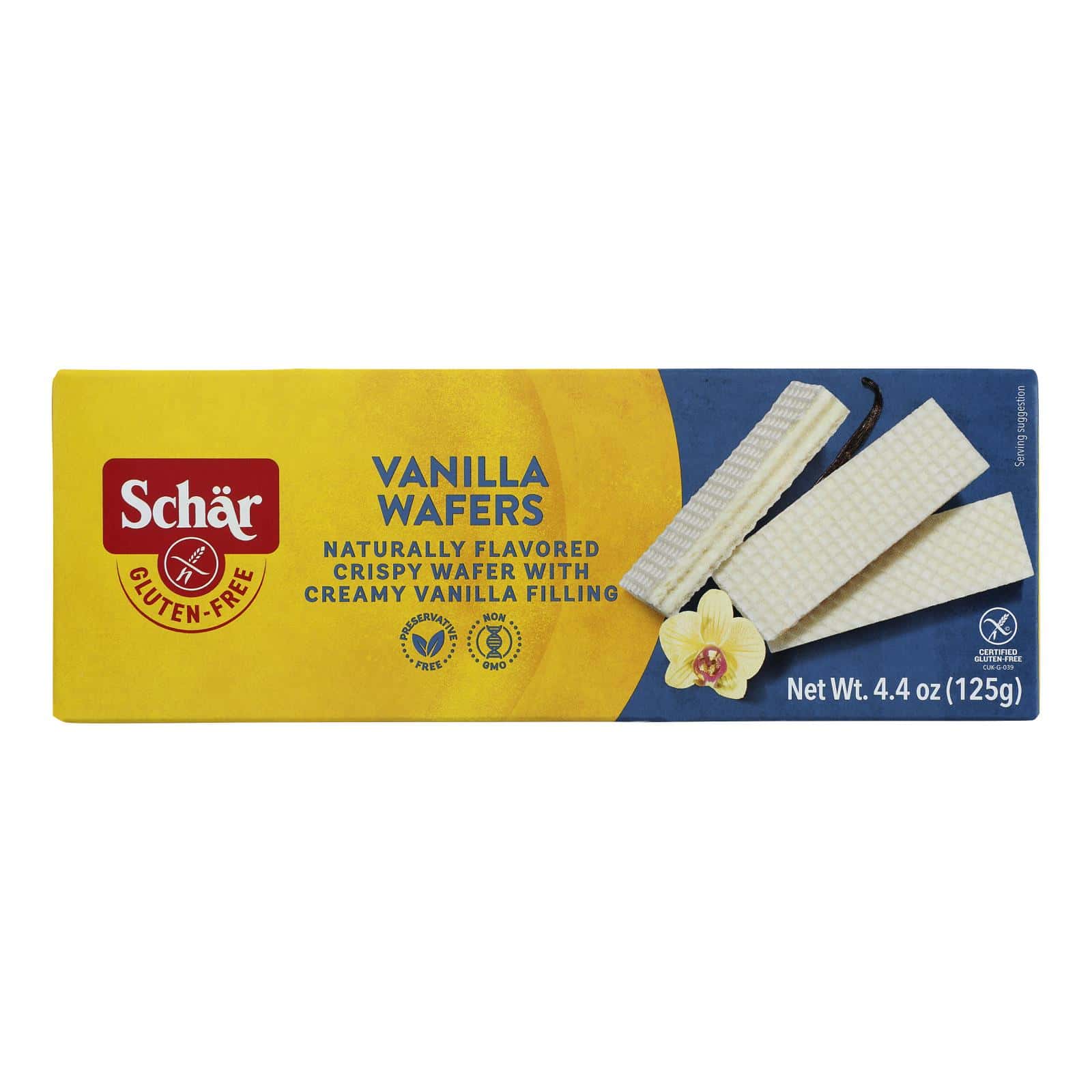Schar Vanilla Wafers Gluten Free - Case of 12 - 4.4 oz. - Image 2
