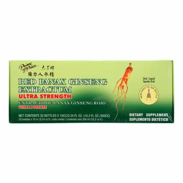 Prince of Peace Red Panax Ginseng Extractum Ultra Strength - 30 Vials - Image 3