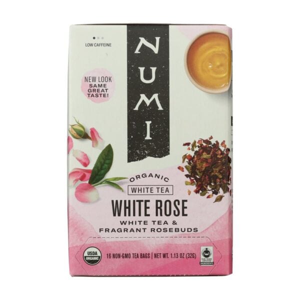Numi Tea White Tea - White Rose - Case of 6 - 16 Bags - Image 2