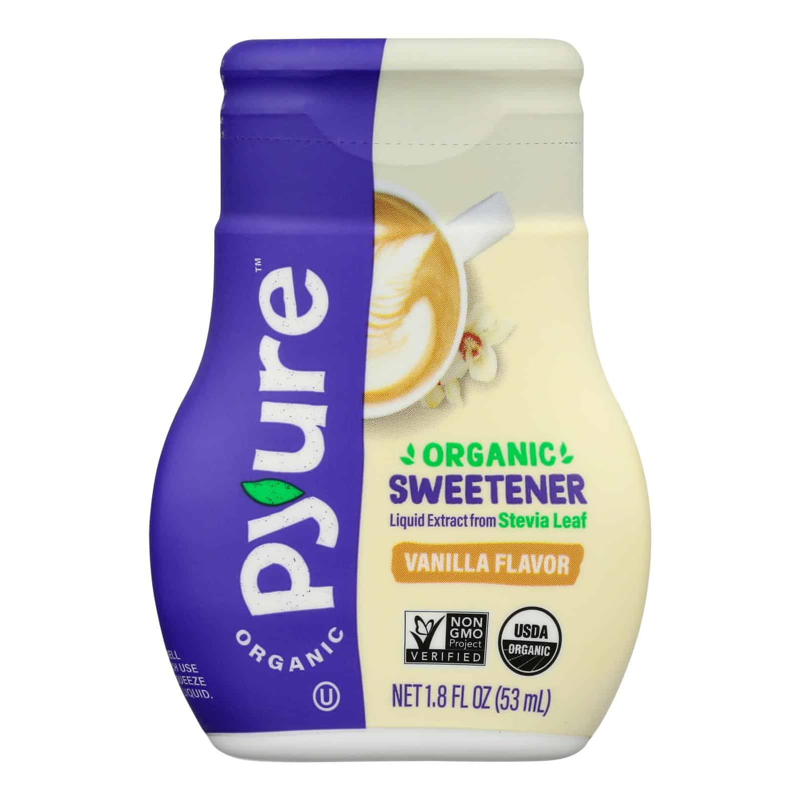 Pyure Sugar Free Organic Vanilla Liquid Stevia Extract - Case of 6 - 1.8 OZ - Image 3