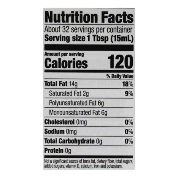 Spectrum Naturals Refined Sesame Oil - Case of 12 - 16 Fl oz.