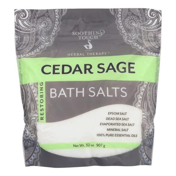 Soothing Touch Bath Salts - Cedar Sage - 32 oz - Image 2