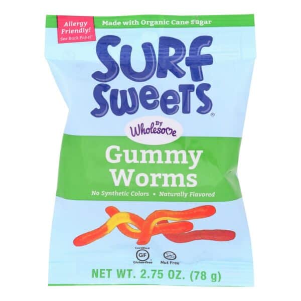 Surf Sweets Gummy Worms - Case of 12 - 2.75 oz. - Image 3