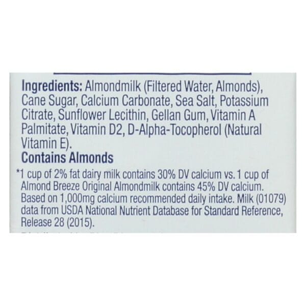 Almond Breeze - Almond Milk - Original - Case of 12 - 32 fl oz. - Image 3