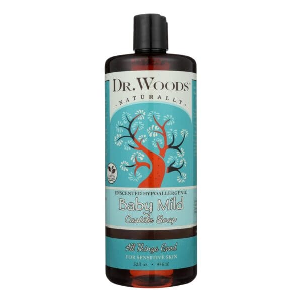 Dr. Woods Naturals Castile Soap - Baby Mild - Case of 1 - 32 oz. - Image 2