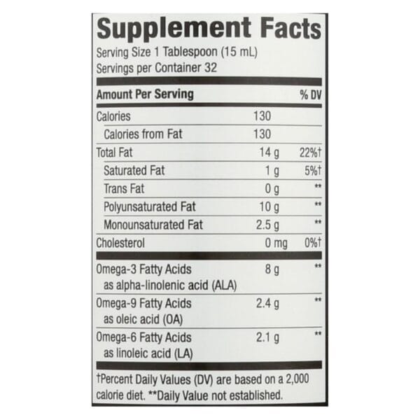 Nature's Way - EFAGold Flax Oil Organic - 16 fl oz - Image 2