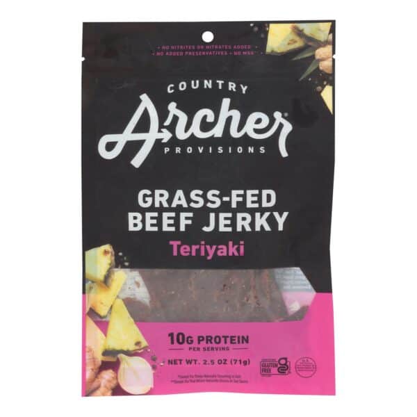 Country Archer - Jerky Beef Teriyaki - Case of 12-2.5 OZ - Image 2